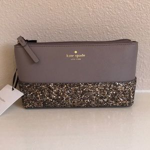 kate spade makeup case brush bag